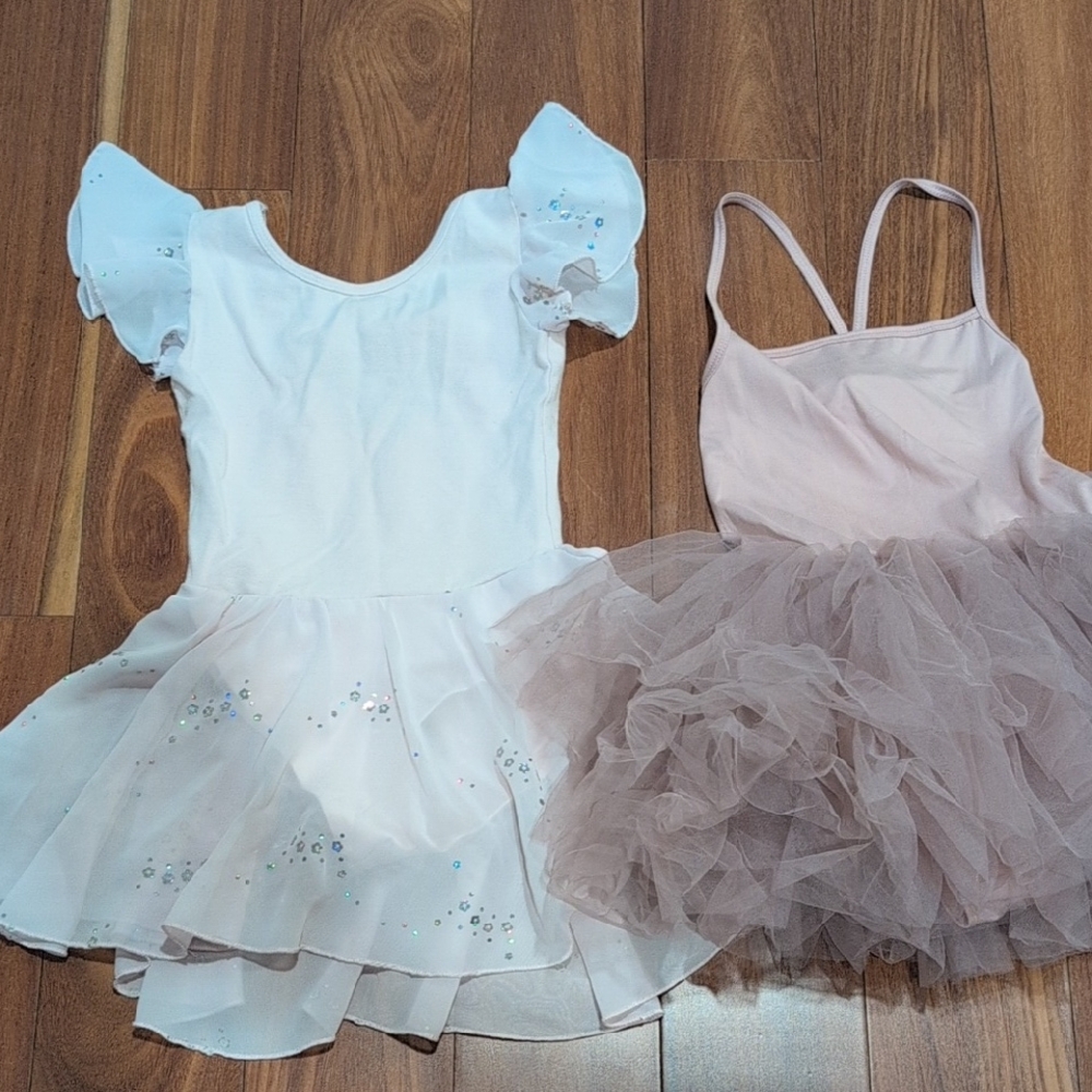 🌴Unitard Leotard Tutu Set - Pink And Mauve (Darker Pink)